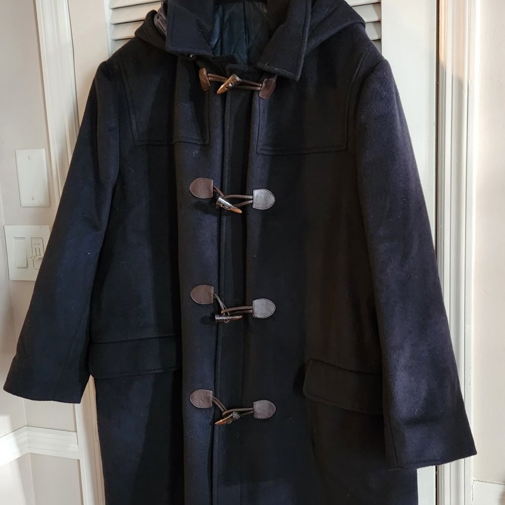 Men's Navy Wool Coat